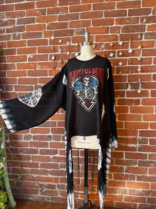 Grateful Dead Inspired Hybrid Tie Dye Hi Lo Top