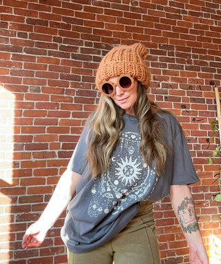 Flower Sunglasses - Cognac