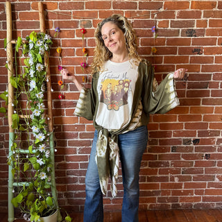 Fleetwood Mac Butterfly Hybrid Tie Dye Hi Lo Top