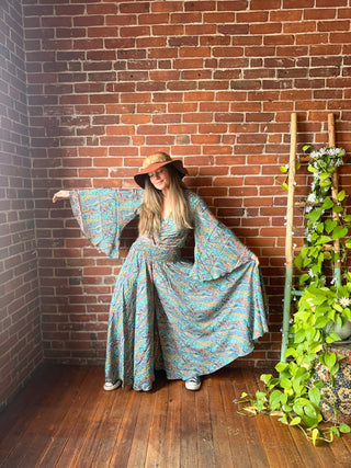 The Muse In Turquoise  Top + Pants Combo