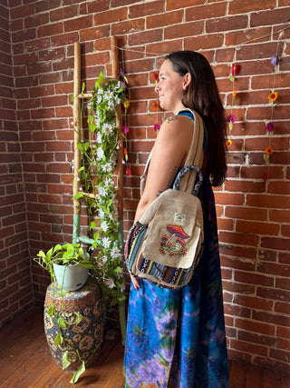 Hemp Magic Mushroom + Froggie  Backpack