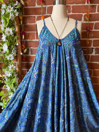 Delphia Recycled Sari Dress w/ Pockets