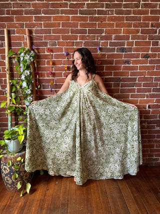 Delphia Recycled Sari Dress w/ Pockets