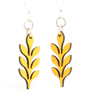 Pop Up in Rows Blossom Wooden Earrings