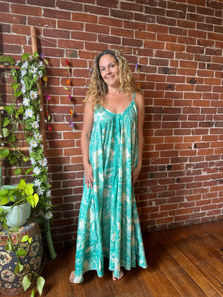 Delphia Recycled Sari Dress w/ Pockets