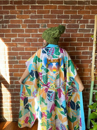 Upcycled Journey Inspired Botanical Kimono