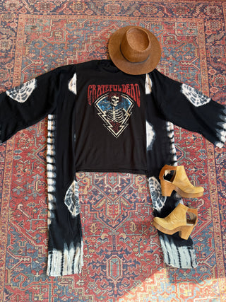Grateful Dead Inspired Hybrid Tie Dye Hi Lo Top