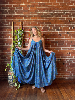 Delphia Recycled Sari Dress w/ Pockets