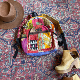 Day Tripper Patchwork Kantha Backpack