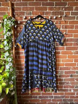 Coffee In The Morning Kantha Dress - Fits up to 3X