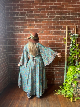 The Muse In Turquoise  Top + Pants Combo