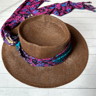 Jewel Tones Mandala Fringe Headband / Hat Band