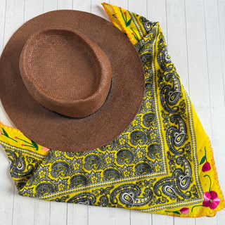 Floral Embroidered Paisley Bandana Headband