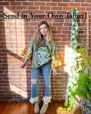 SEND IN YOUR OWN TEE or Sweatshirt - Custom Bell Sleeve Style