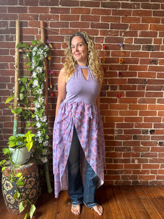 In Dreams Boho Ruffle Maxi Top