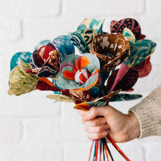 Recycled Sari Flower - Make a Bouquet!