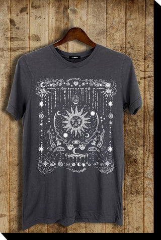 Stars, Sun + Moon Charcoal TShirt