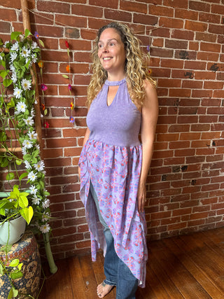 In Dreams Boho Ruffle Maxi Top