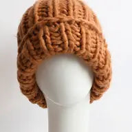 Camel Pom Pom Beanie Hat