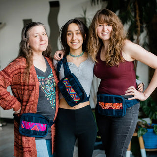 Mystery Boho Upcycled Embroidered Patch Fanny Pack / Crossbody Bag