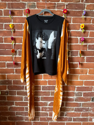 David Bowie Inspired Hybrid Tie Dye Hi Lo Top
