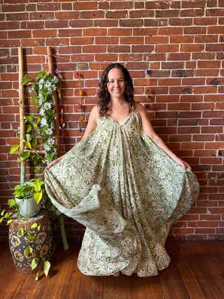 Delphia Recycled Sari Dress w/ Pockets