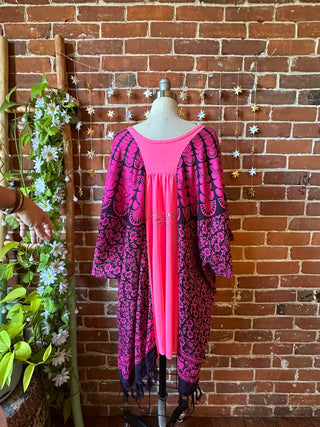 OOAK Autumn Collection - Upcycled Playin In The Sand 2018 Grateful Dead Inspired Hi Lo Poncho Top