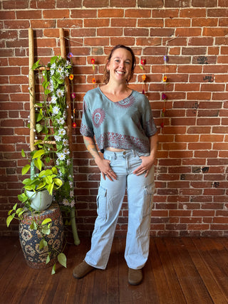 In Zen Mode Layering Boxy Crop Top - Multiple Colors Available