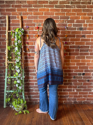 Dahlia Tank Top Blue