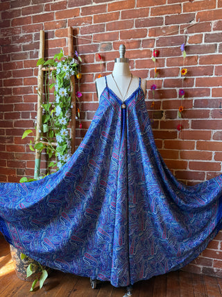 Delphia Recycled Sari Dress w/ Pockets