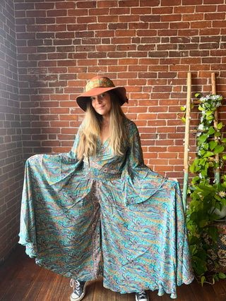 The Muse In Turquoise  Top + Pants Combo