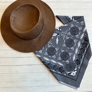 Gray Grateful Dead Stealie Bandana Headband