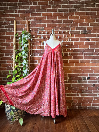 Delphia Recycled Sari Dress w/ Pockets