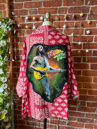 OOAK Autumn Collection - Upcycled Peter Tosh Inspired Vintage Kantha Jacket