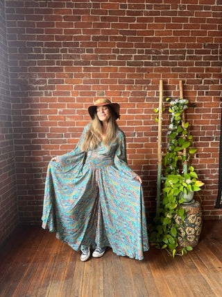 The Muse In Turquoise  Top + Pants Combo