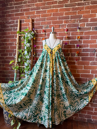 Delphia Recycled Sari Dress w/ Pockets