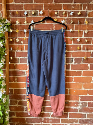 OOAK Autumn Collection- Upcycled Size Medium Patchwork Jogger Pants