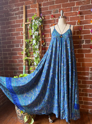 Delphia Recycled Sari Dress w/ Pockets