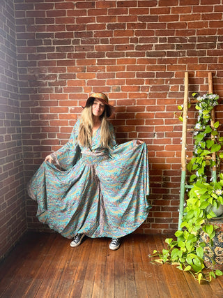 The Muse In Turquoise  Top + Pants Combo
