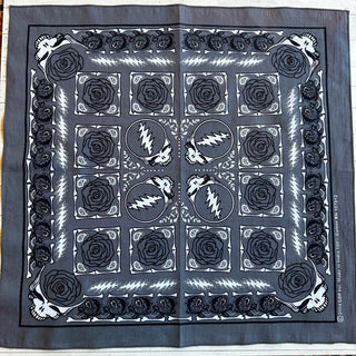Gray Grateful Dead Stealie Bandana Headband