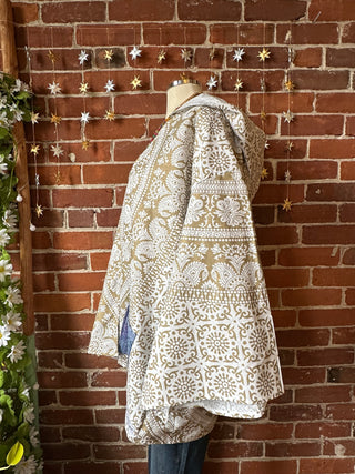 OOAK Autumn Collection - Upcycled Fleetwood Mac Inspired Patchwork Bell Sleeve Robe