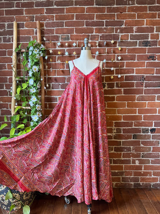 Delphia Recycled Sari Dress w/ Pockets