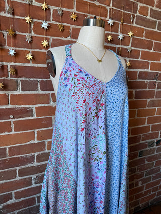 Flowy Capricorn in Blue Dress w/ Pockets