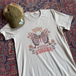 Boho Butterfly Patch Hat