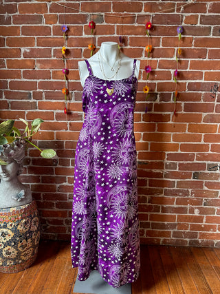 Celestial Dress Sun, Moon + Stars - Purple