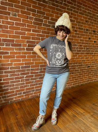 Stars, Sun + Moon Charcoal TShirt