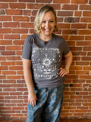 Stars, Sun + Moon Charcoal TShirt
