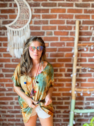 Callisto Tie Dye Free Flowing Tunic / Top
