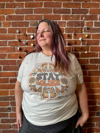 Stay Golden Retro Boho Tee