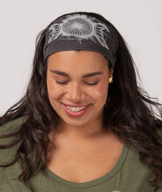 Moon Mirror Headband in Charcoal